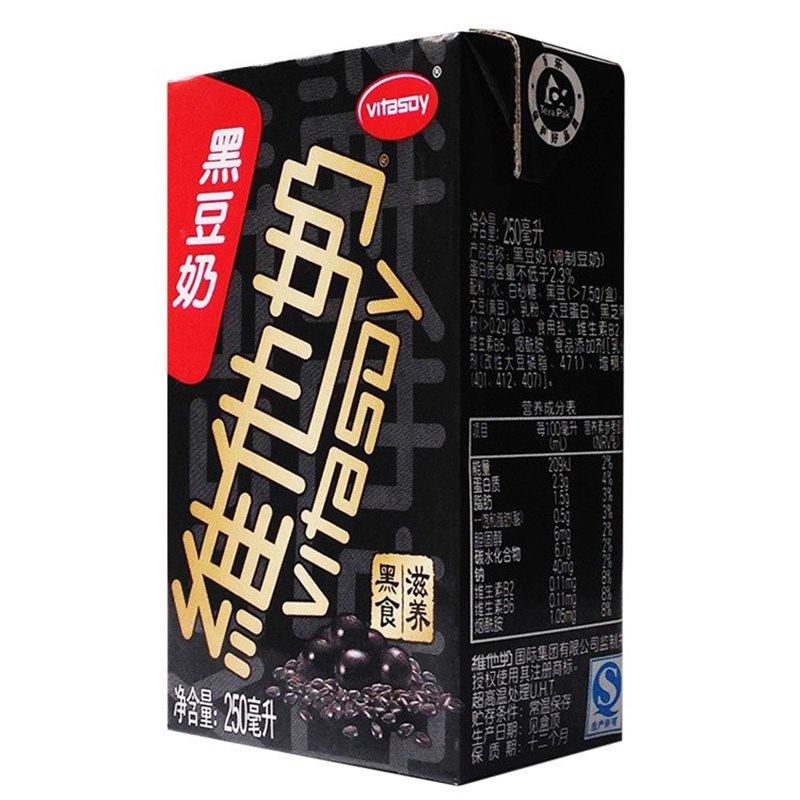 维他奶 黑豆味豆奶饮料 250ml*6盒